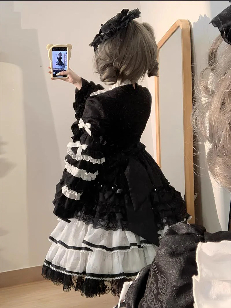 Buling Moon - Solo Puppet - Sweet Lolita OP Dress with Princess Long Sleeves - Image 26