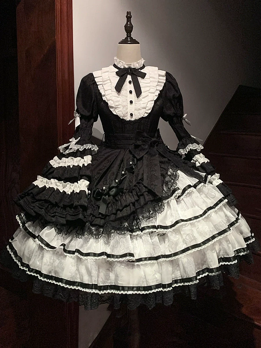 Buling Moon - Solo Puppet - Sweet Lolita OP Dress with Princess Long Sleeves - Image 29