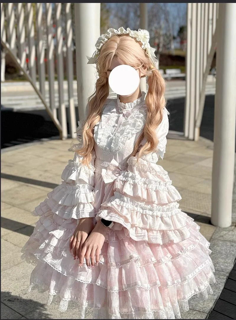 Buling Moon - Solo Puppet - Sweet Lolita OP Dress with Princess Long Sleeves - Image 5