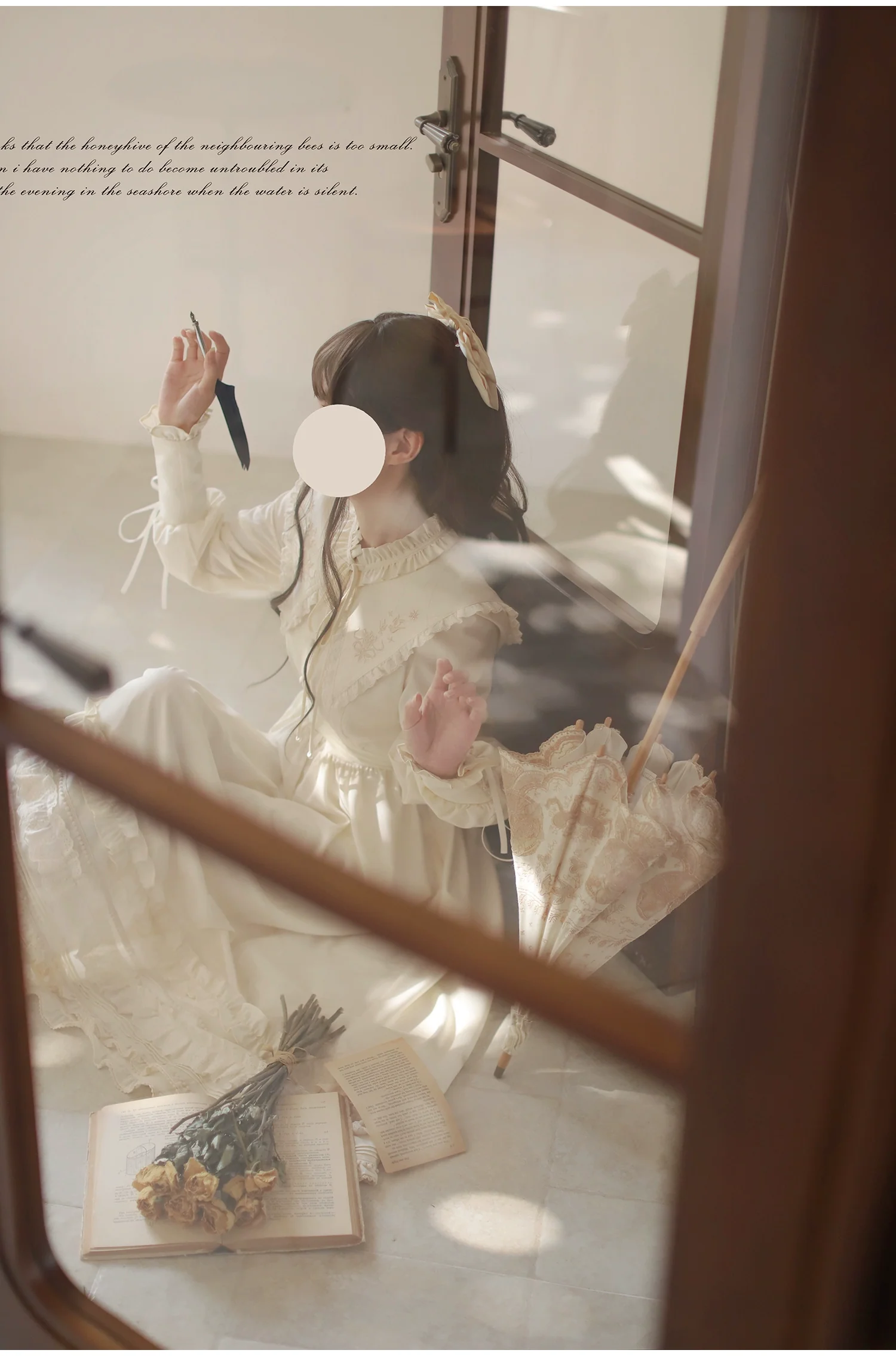 HuTaoMuJK - Wind Kiss Tulip - Classic Lolita OP Elegant Lolita Cardigan - Image 11
