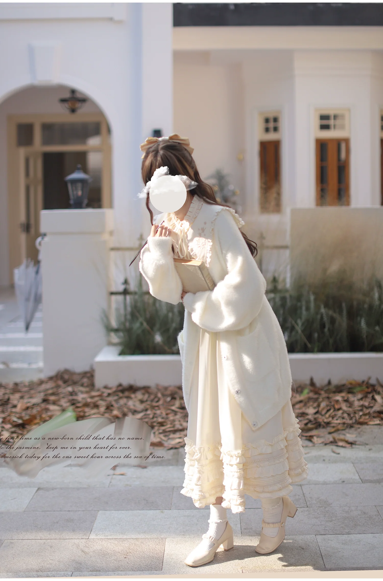 HuTaoMuJK - Wind Kiss Tulip - Classic Lolita OP Elegant Lolita Cardigan - Image 18