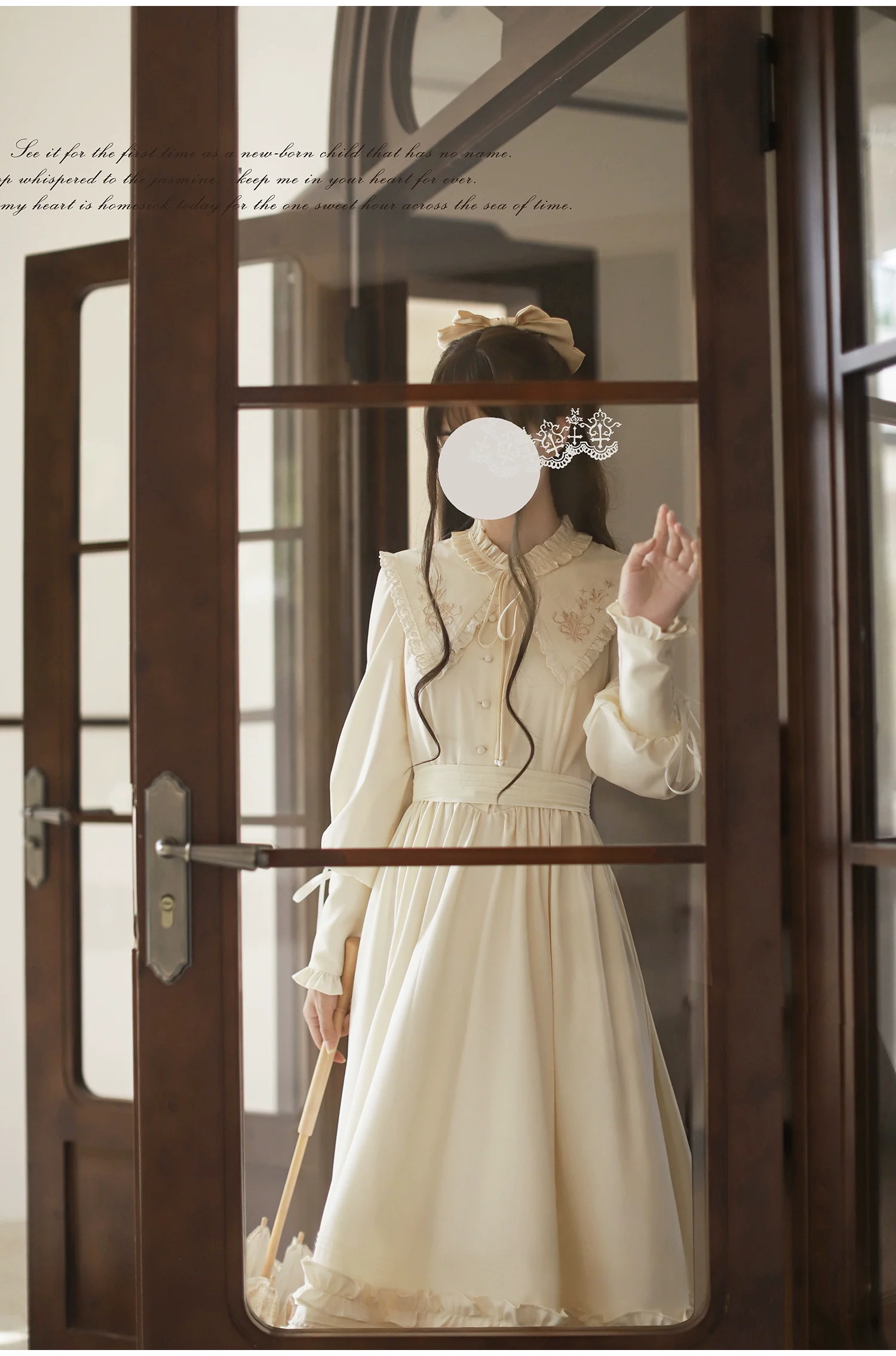 HuTaoMuJK - Wind Kiss Tulip - Classic Lolita OP Elegant Lolita Cardigan - Image 9
