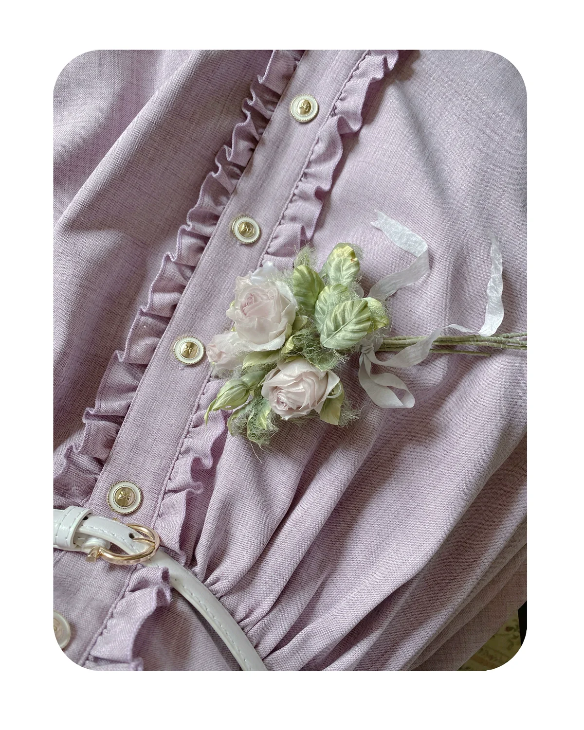 Window Rose - Classic Lolita OP Front Buttoned Embroidery Lolita Dress - Image 24