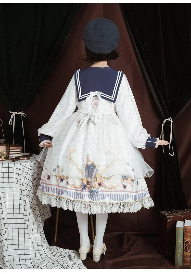 Classic Lolita OP Sailor Collar Elegant Lolita Dress - Image 12
