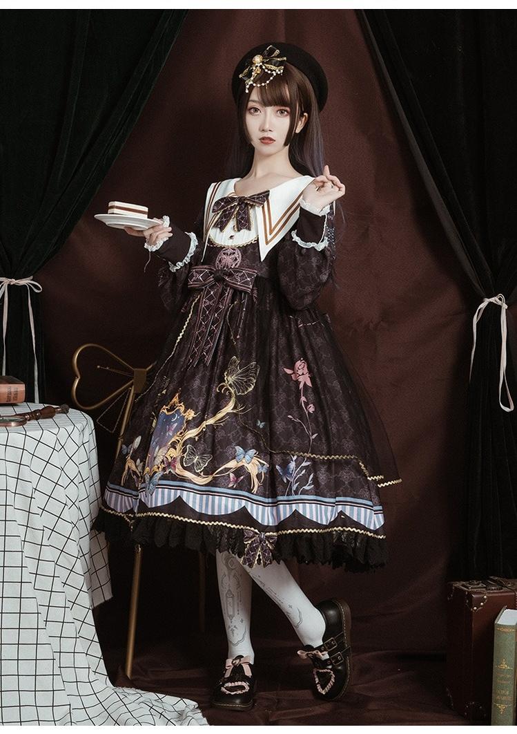 Classic Lolita OP Sailor Collar Elegant Lolita Dress - Image 13