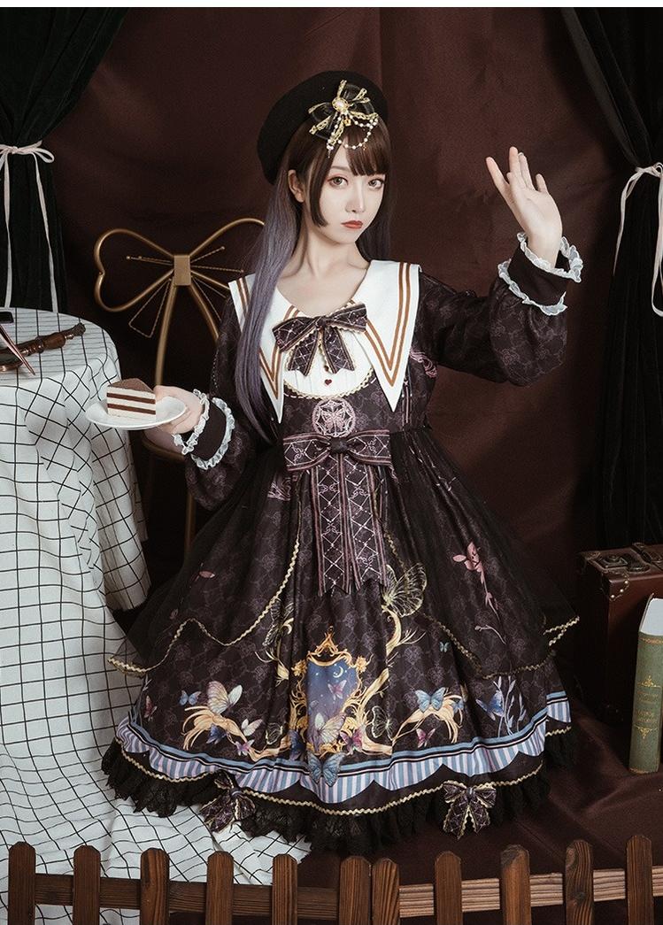 Classic Lolita OP Sailor Collar Elegant Lolita Dress - Image 16