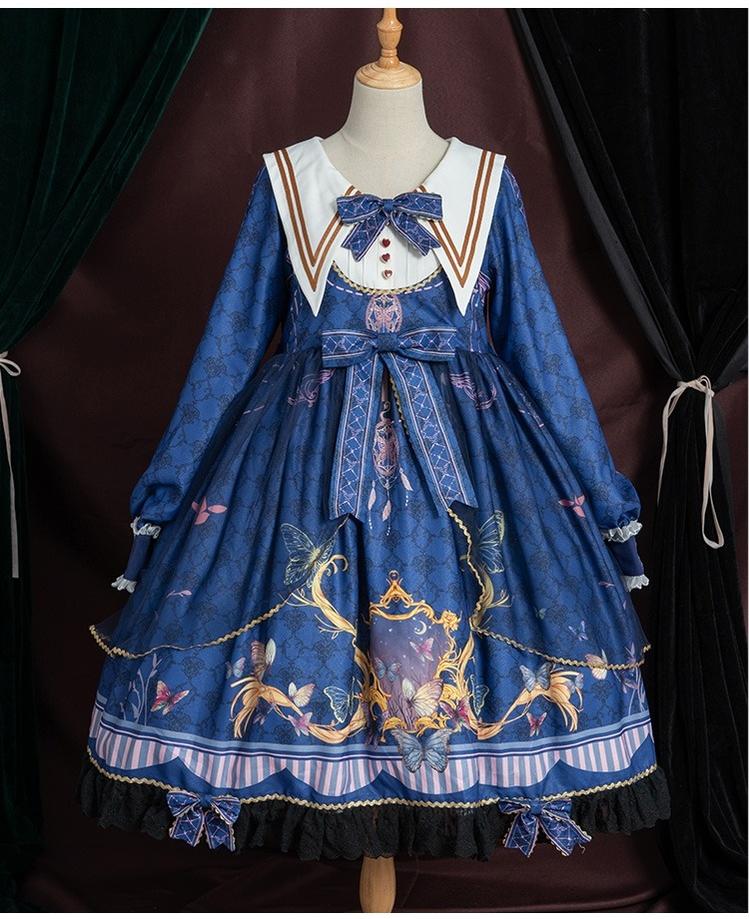 Classic Lolita OP Sailor Collar Elegant Lolita Dress - Image 20