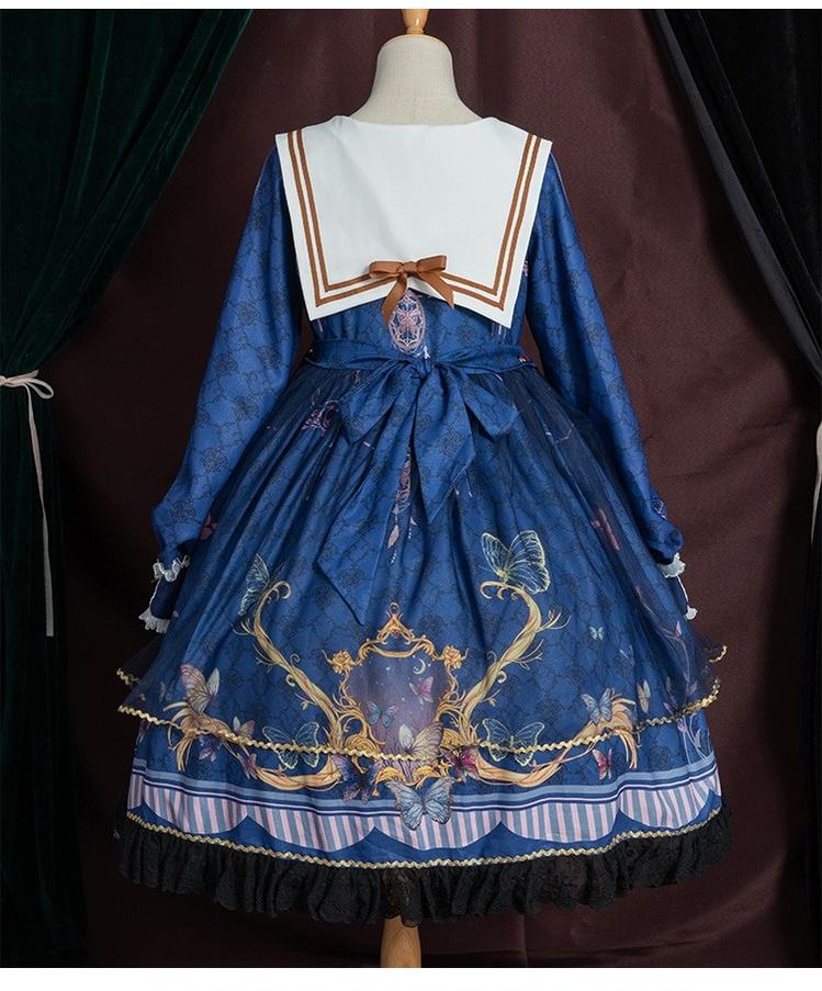 Classic Lolita OP Sailor Collar Elegant Lolita Dress - Image 22
