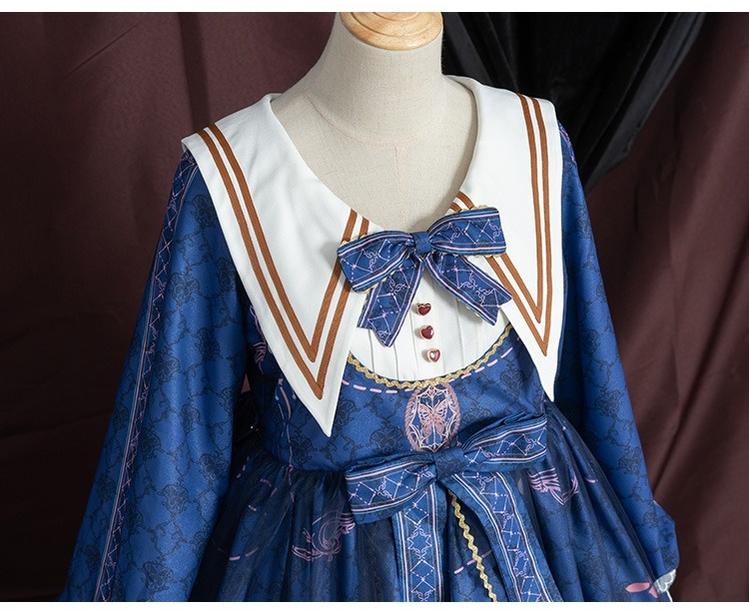 Classic Lolita OP Sailor Collar Elegant Lolita Dress - Image 23