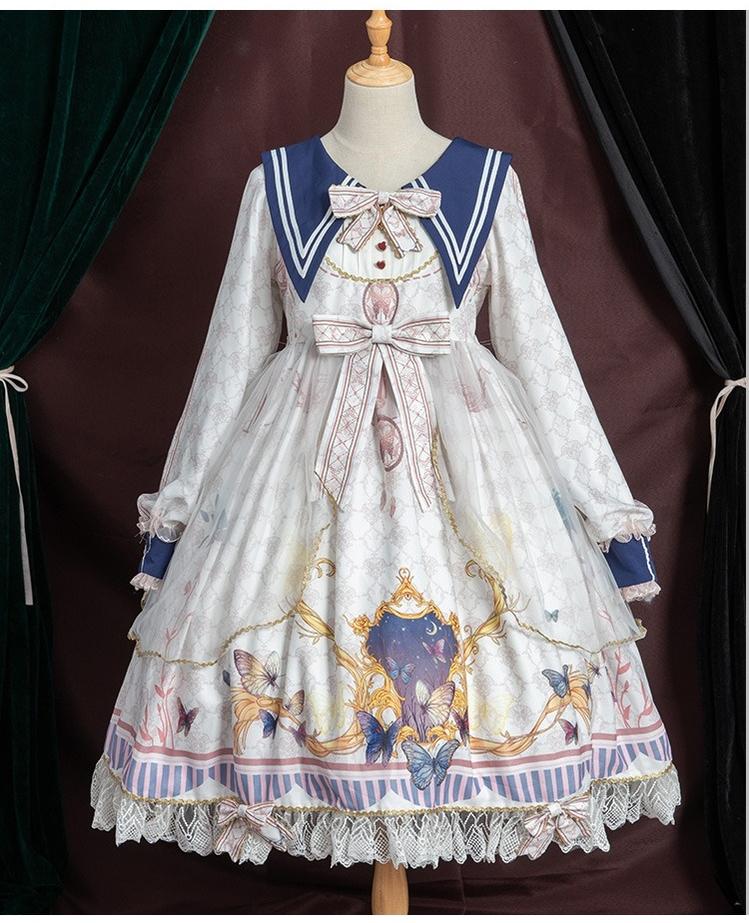 Classic Lolita OP Sailor Collar Elegant Lolita Dress - Image 26
