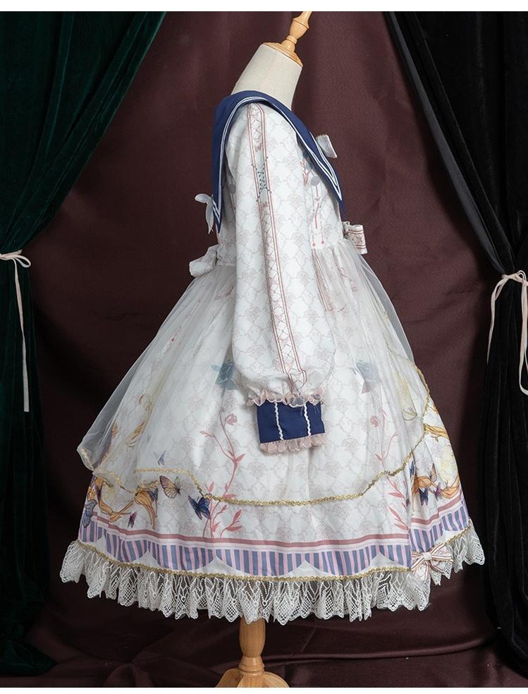Classic Lolita OP Sailor Collar Elegant Lolita Dress - Image 27