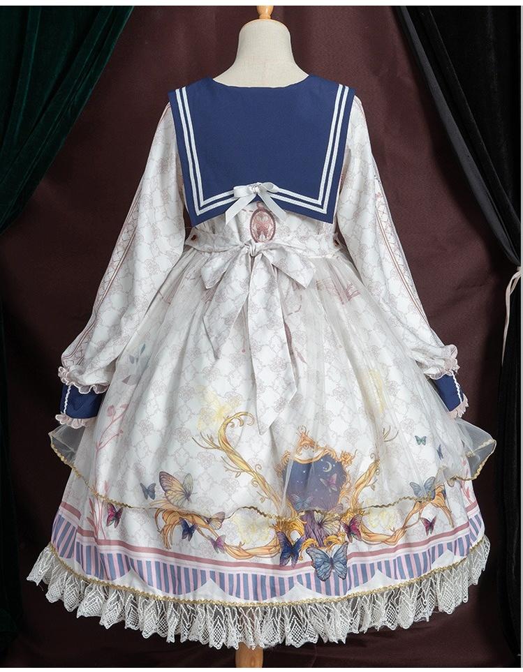 Classic Lolita OP Sailor Collar Elegant Lolita Dress - Image 28