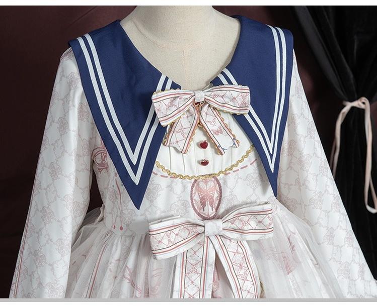 Classic Lolita OP Sailor Collar Elegant Lolita Dress - Image 29