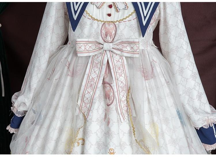 Classic Lolita OP Sailor Collar Elegant Lolita Dress - Image 30