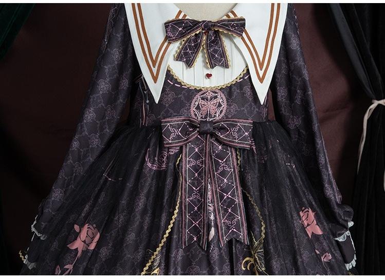 Classic Lolita OP Sailor Collar Elegant Lolita Dress - Image 36
