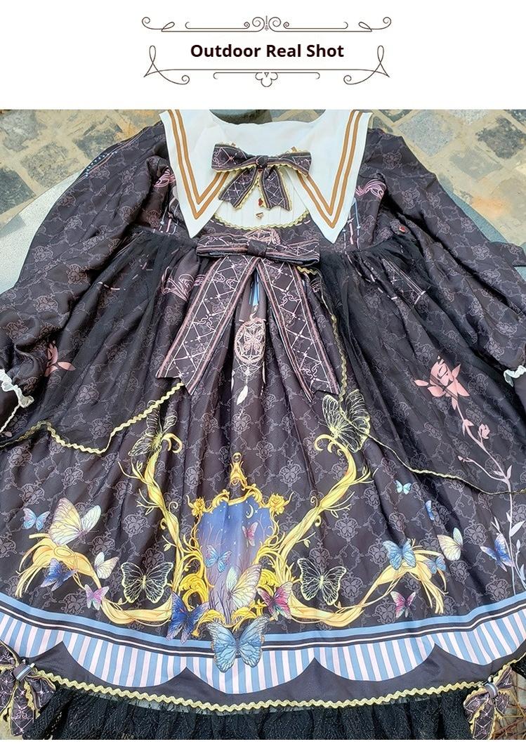 Classic Lolita OP Sailor Collar Elegant Lolita Dress - Image 40