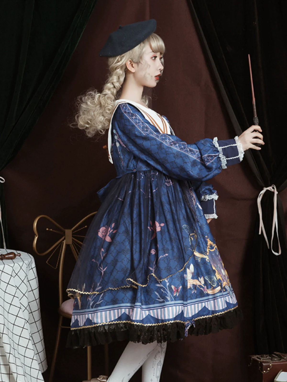 Classic Lolita OP Sailor Collar Elegant Lolita Dress - Image 7