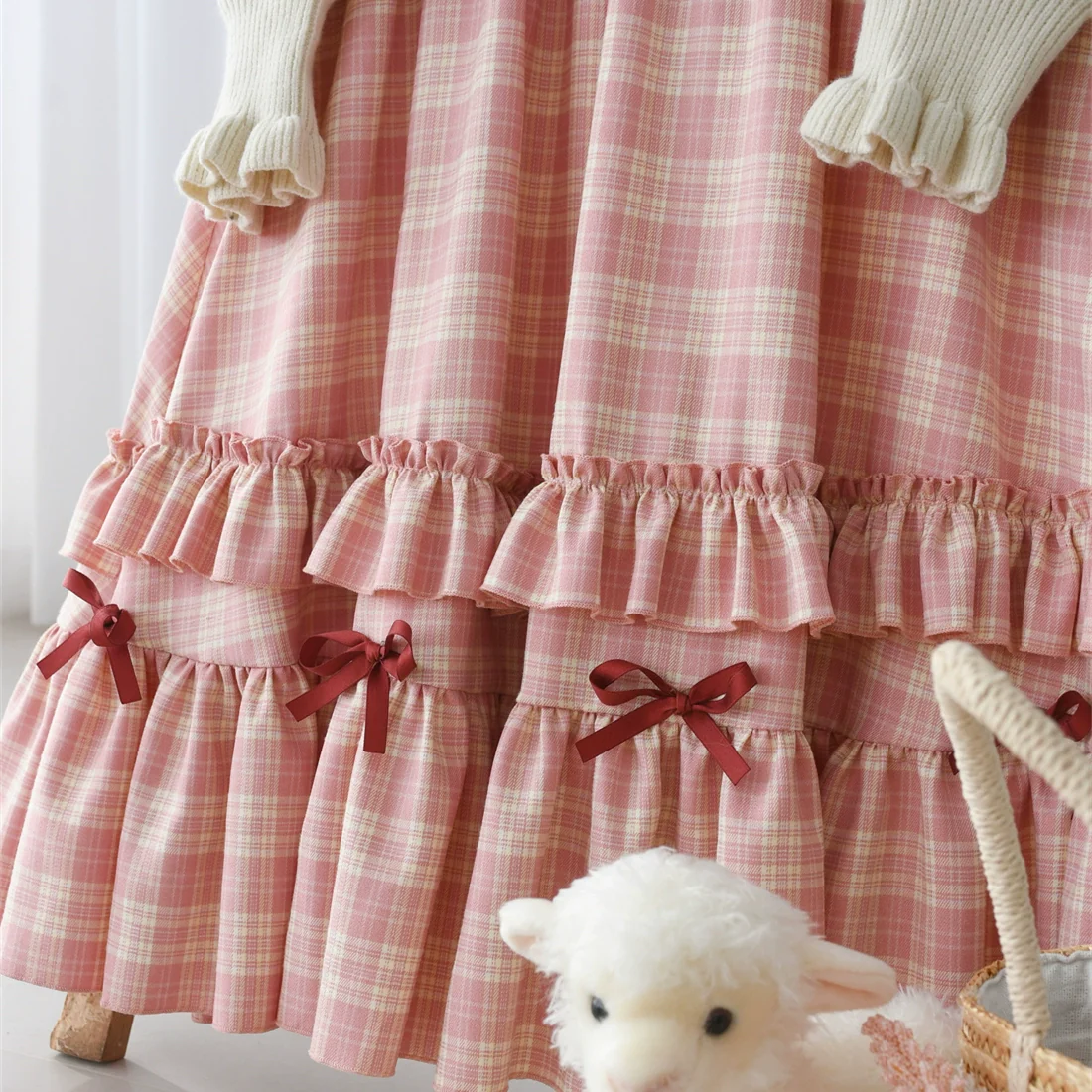 Green Fairy Tales - Classic Lolita Plaid JSK Plus Size Lolita Dress - Image 17