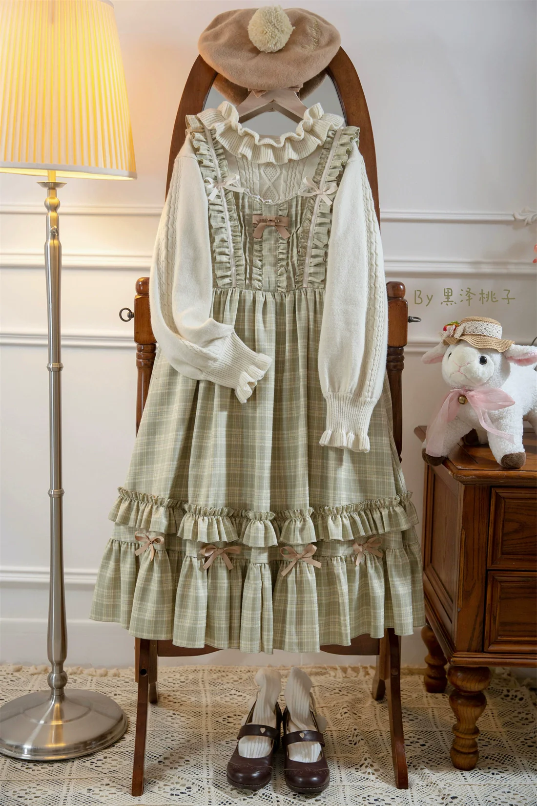 Green Fairy Tales - Classic Lolita Plaid JSK Plus Size Lolita Dress - Image 23