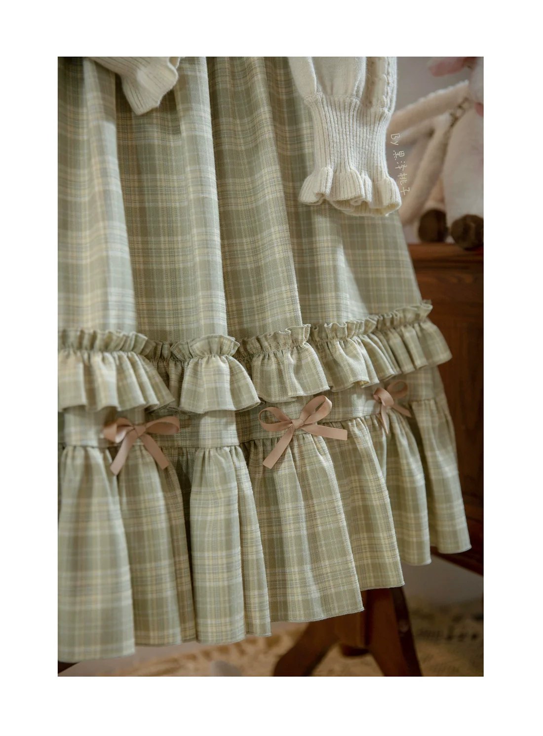 Green Fairy Tales - Classic Lolita Plaid JSK Plus Size Lolita Dress - Image 25