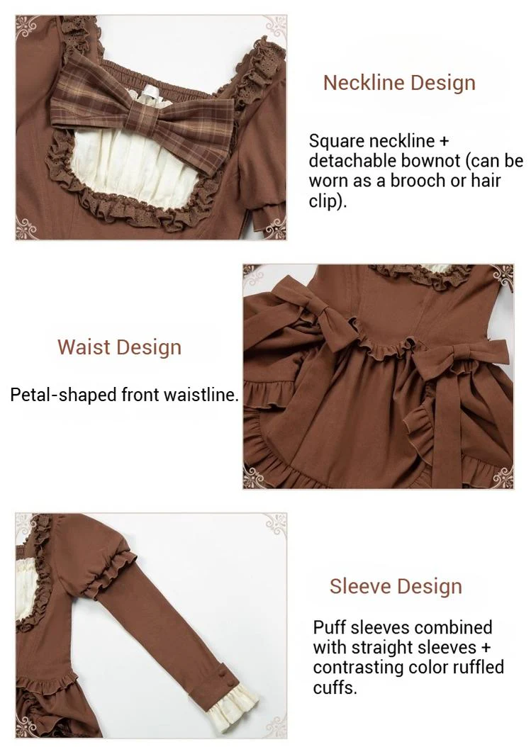 Oak Hymn - Classic Lolita Plaid OP Suit, Side Zipper - Image 26