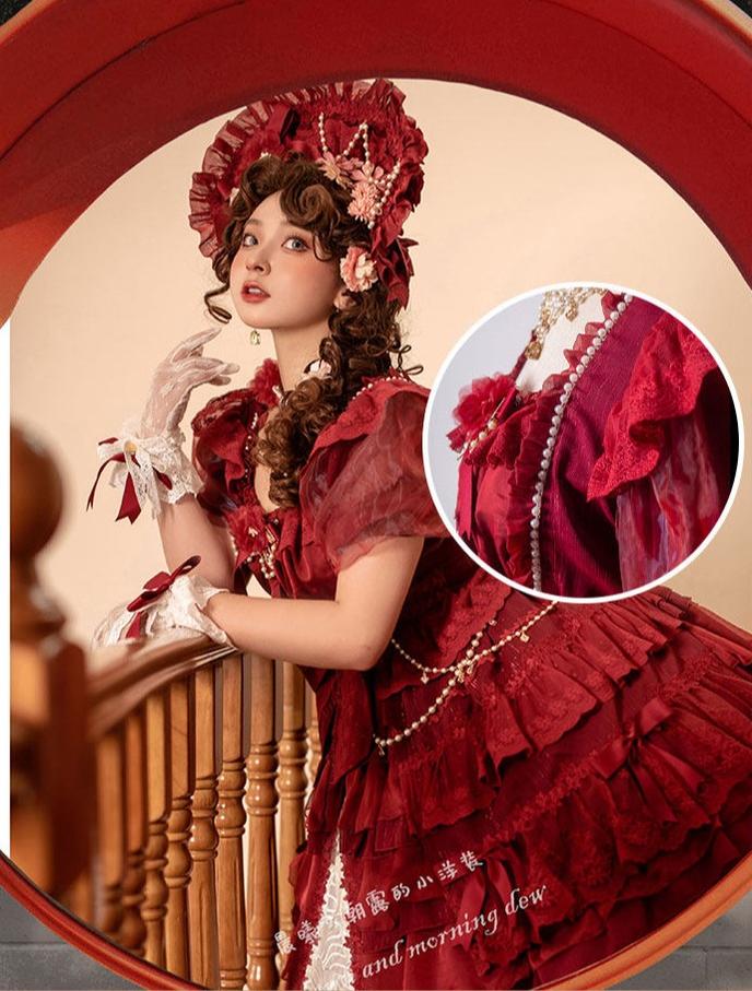 Waltz - Classic Lolita Plus-size OP Dress, Front Opening - Image 10
