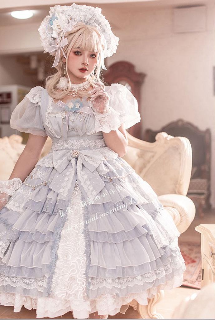 Waltz - Classic Lolita Plus-size OP Dress, Front Opening - Image 11