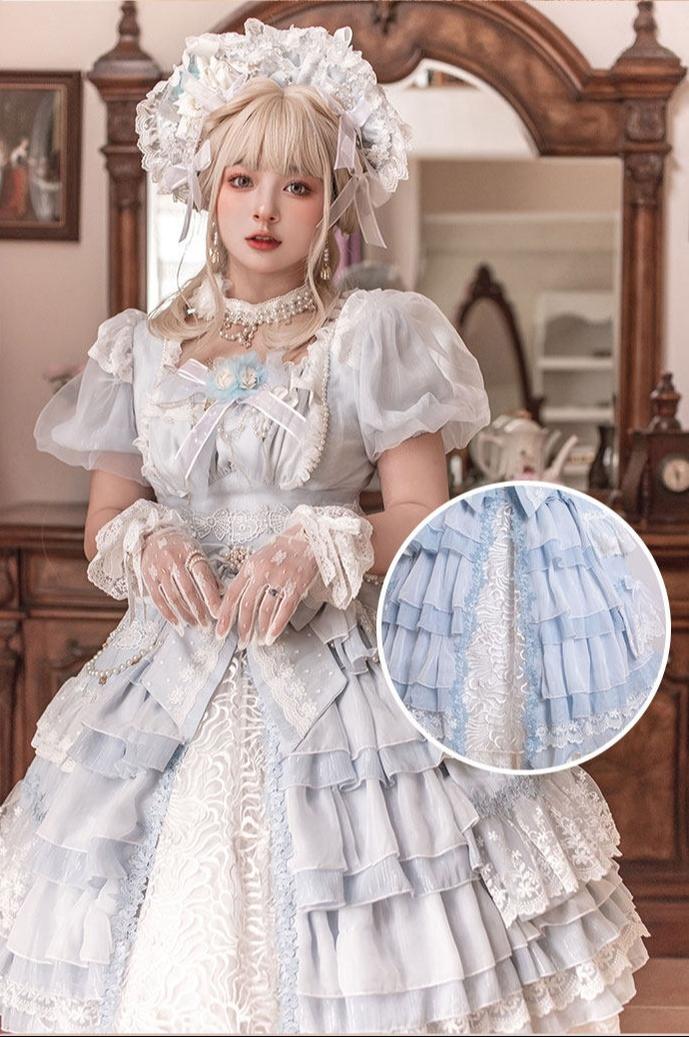 Waltz - Classic Lolita Plus-size OP Dress, Front Opening - Image 14