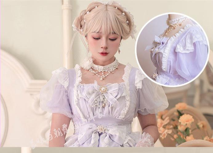 Waltz - Classic Lolita Plus-size OP Dress, Front Opening - Image 18