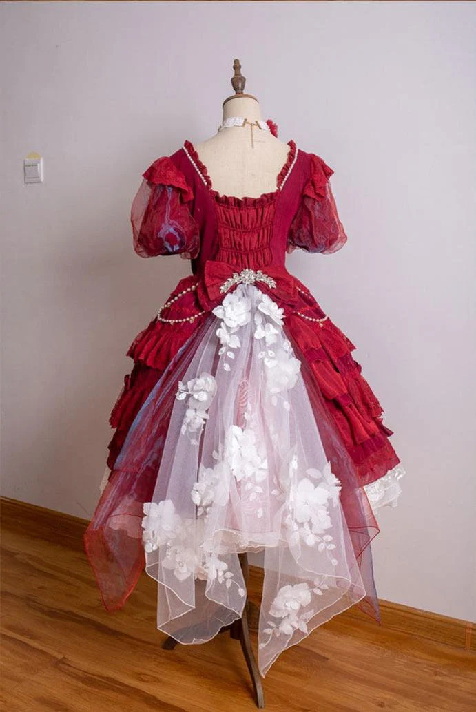 Waltz - Classic Lolita Plus-size OP Dress, Front Opening - Image 21