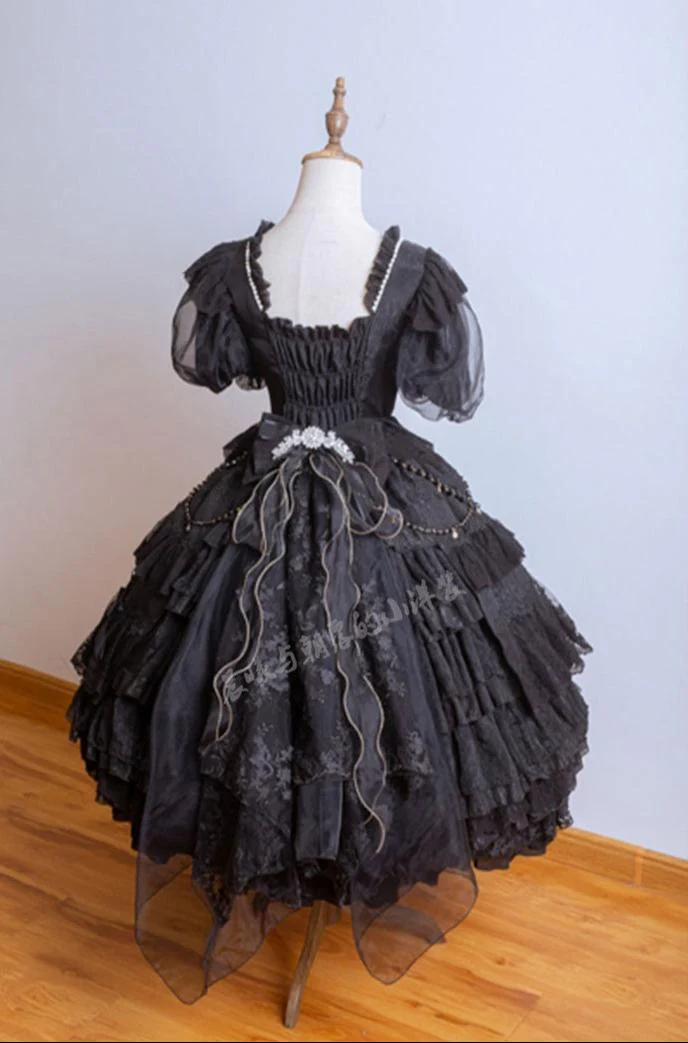 Waltz - Classic Lolita Plus-size OP Dress, Front Opening - Image 23