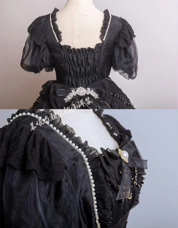 Waltz - Classic Lolita Plus-size OP Dress, Front Opening - Image 6