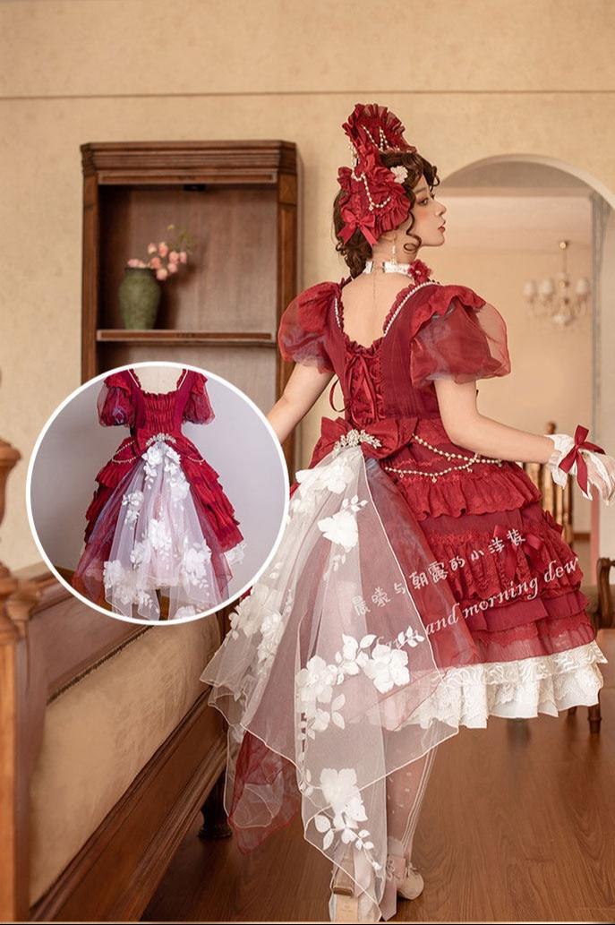 Waltz - Classic Lolita Plus-size OP Dress, Front Opening - Image 8