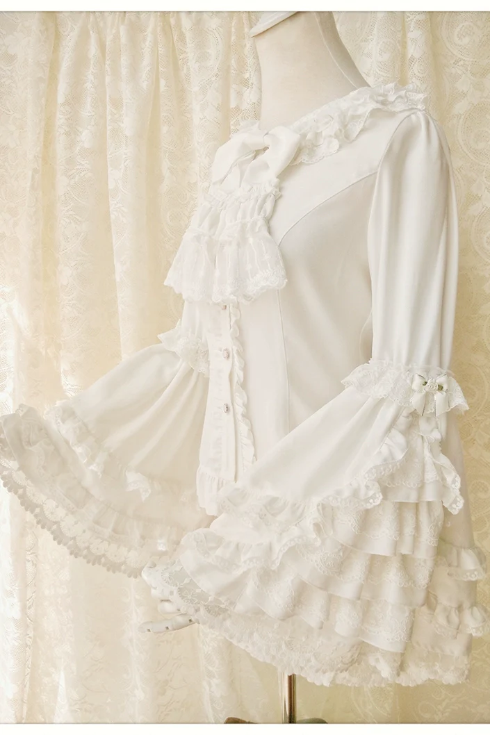 Retro Lolita Hime Sleeve Lolita Blouse - Image 2