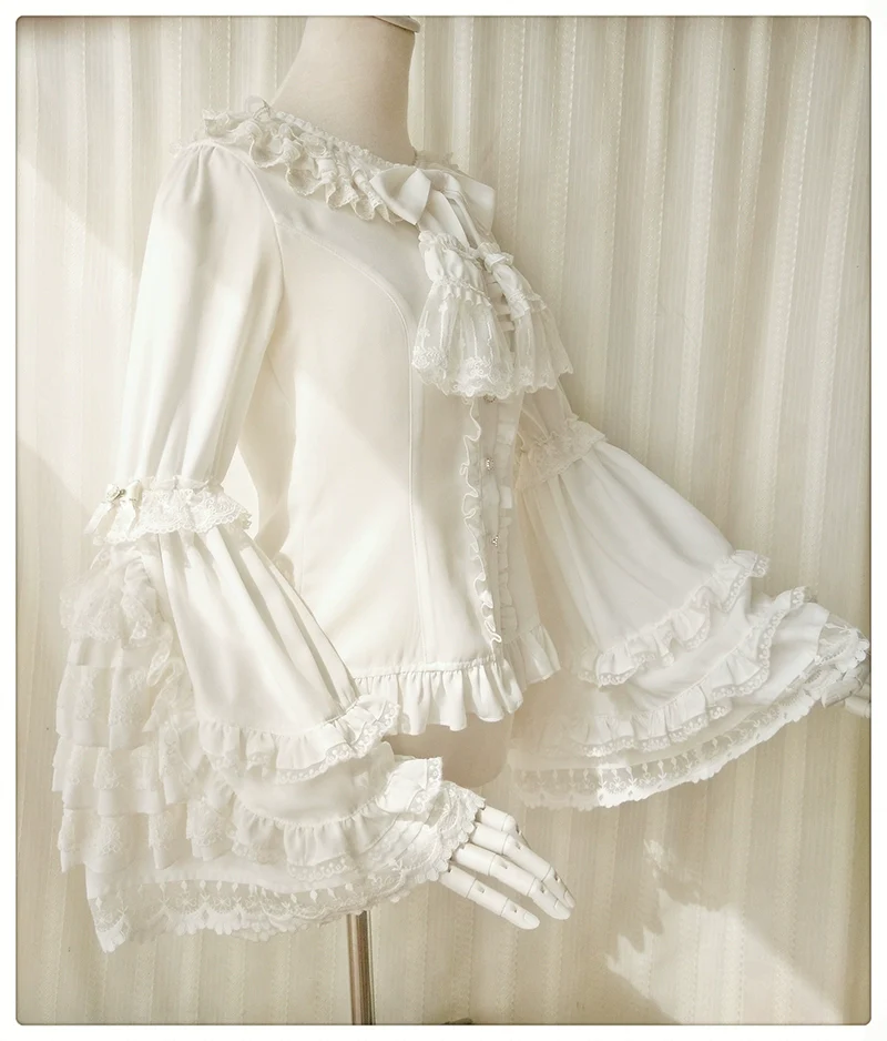 Retro Lolita Hime Sleeve Lolita Blouse - Image 5