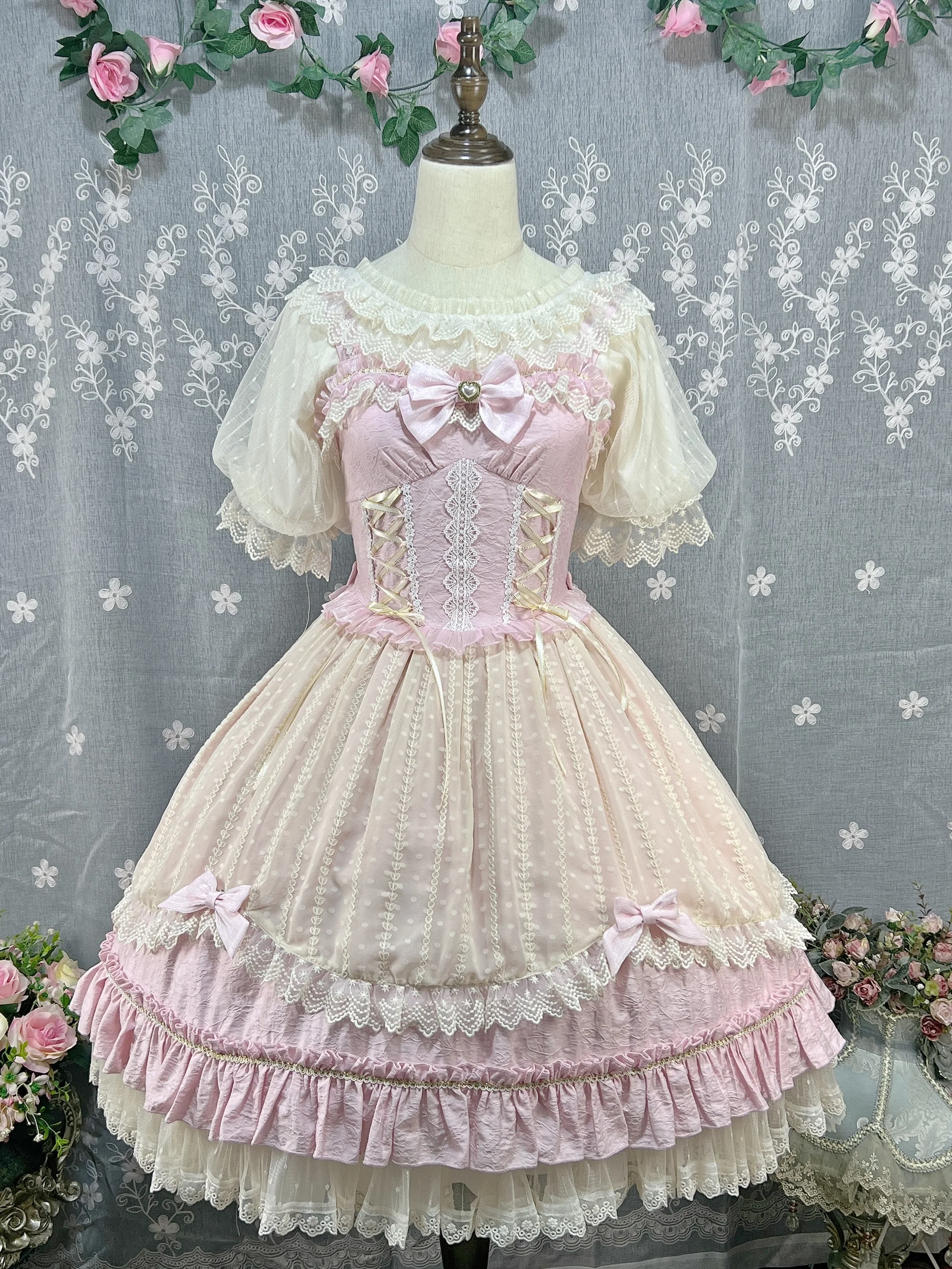 Classic Lolita Shirt Short Sleeve Chiffion Blouse - Image 10