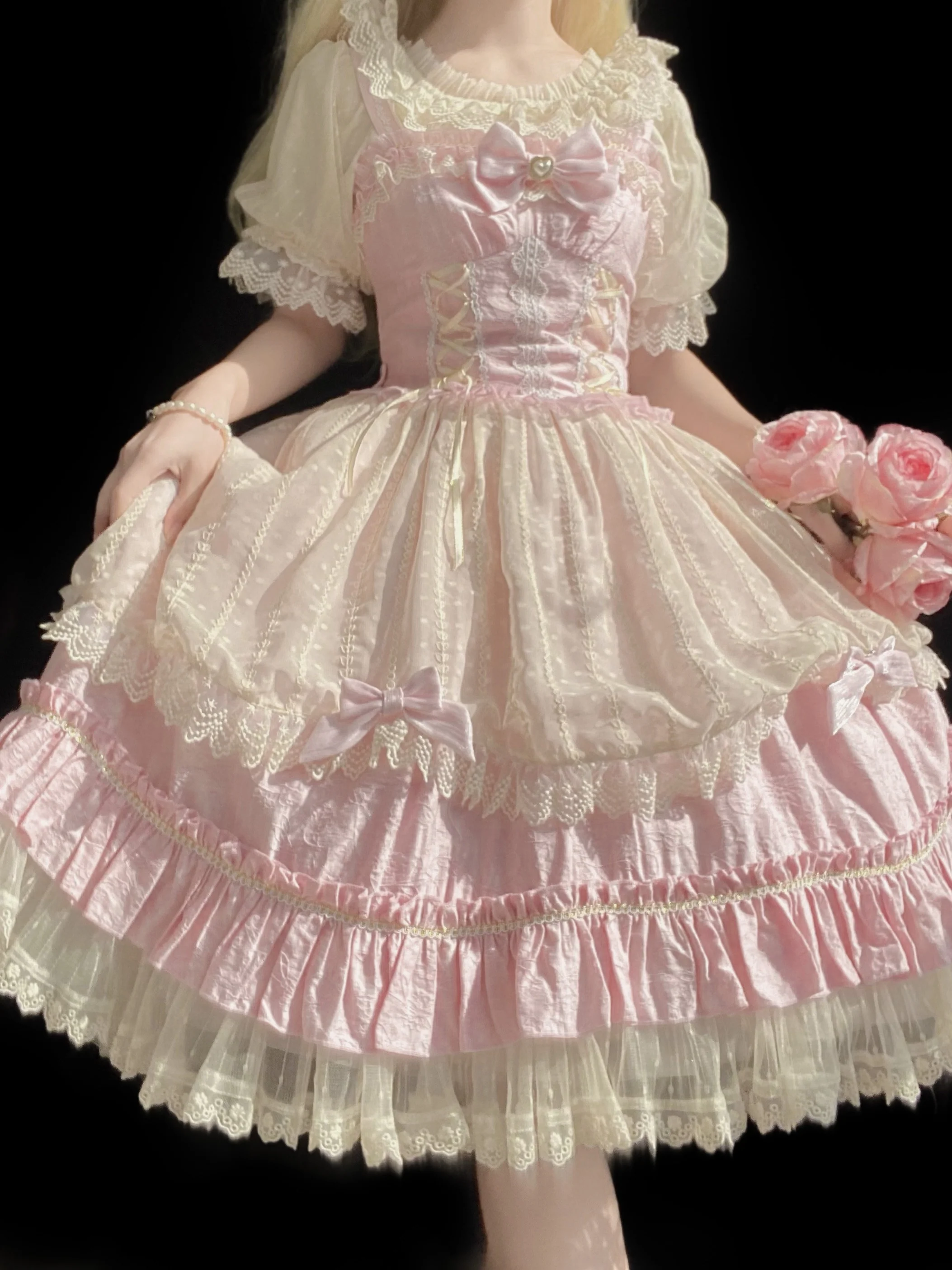 Classic Lolita Shirt Short Sleeve Chiffion Blouse - Image 9
