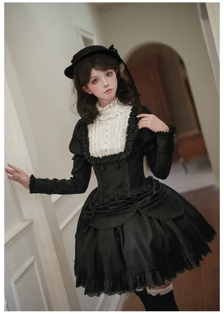 Fog City Time Difference - Classic Lolita SK & Blouse Suit - Image 23