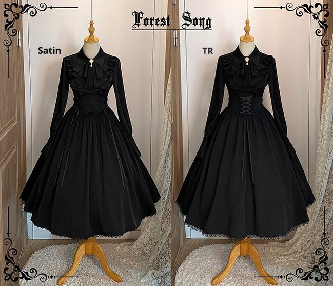 Astris - Classic Lolita SK Double-sided Wearing Fishbone Skirt - Image 23