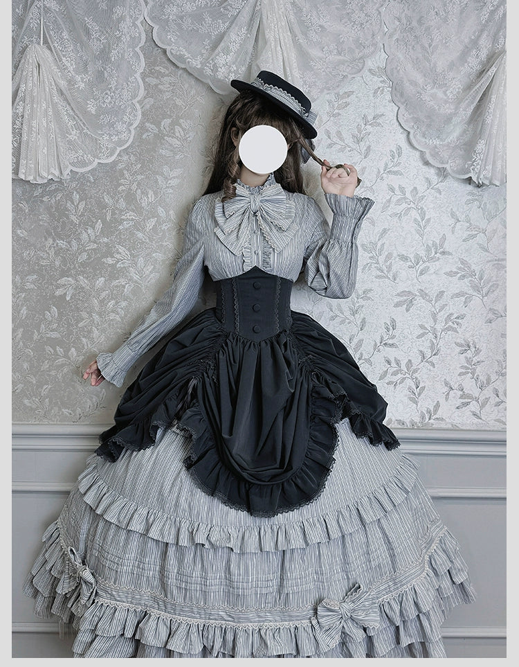 Alice Girl - Duke of Victoria - Classic Lolita SK & Overskirt Set - Image 11