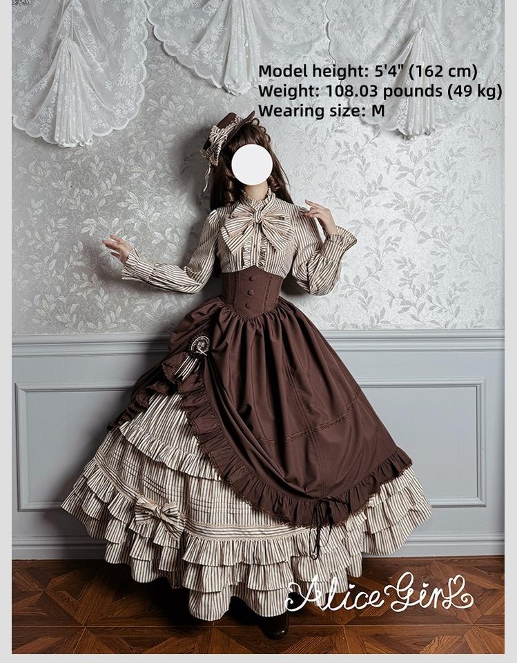Alice Girl - Duke of Victoria - Classic Lolita SK & Overskirt Set - Image 13