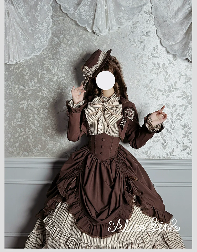 Alice Girl - Duke of Victoria - Classic Lolita SK & Overskirt Set - Image 17