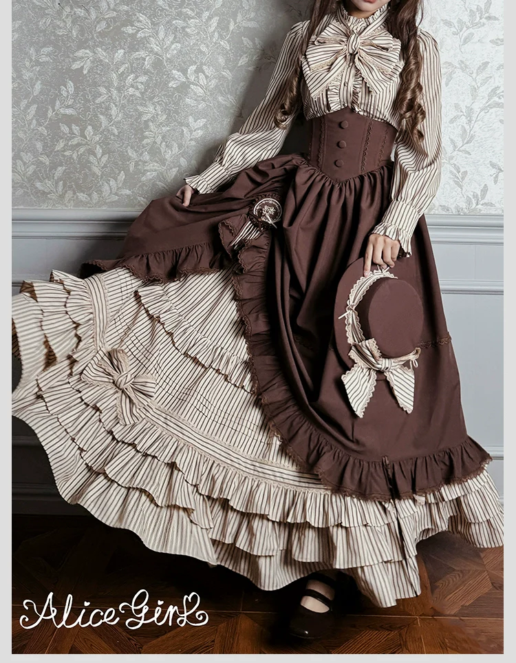 Alice Girl - Duke of Victoria - Classic Lolita SK & Overskirt Set - Image 18