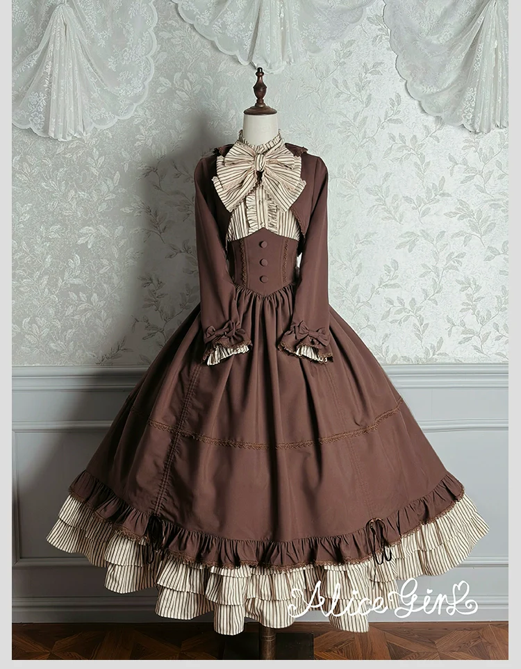 Alice Girl - Duke of Victoria - Classic Lolita SK & Overskirt Set - Image 21