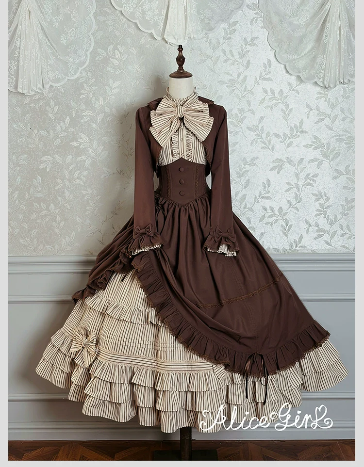 Alice Girl - Duke of Victoria - Classic Lolita SK & Overskirt Set - Image 23