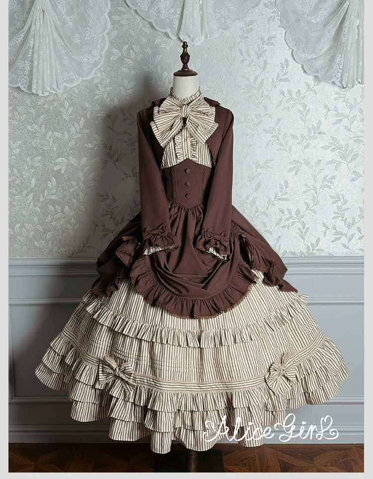 Alice Girl - Duke of Victoria - Classic Lolita SK & Overskirt Set - Image 24