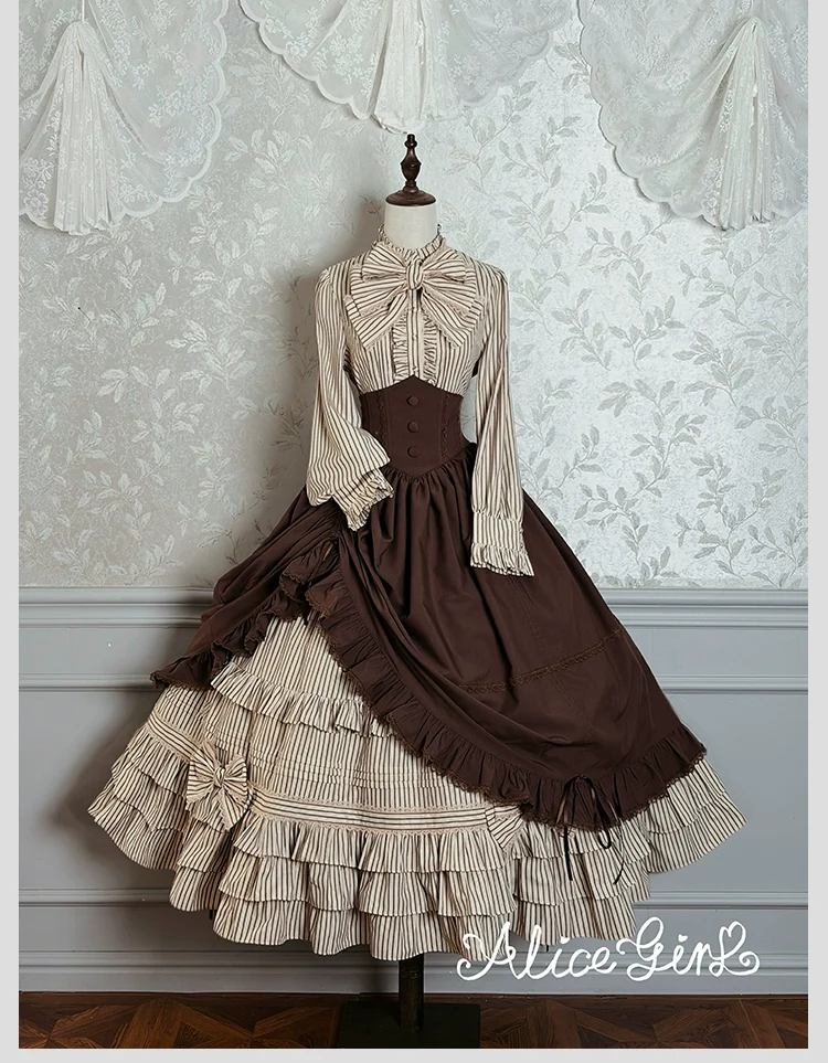 Alice Girl - Duke of Victoria - Classic Lolita SK & Overskirt Set - Image 26