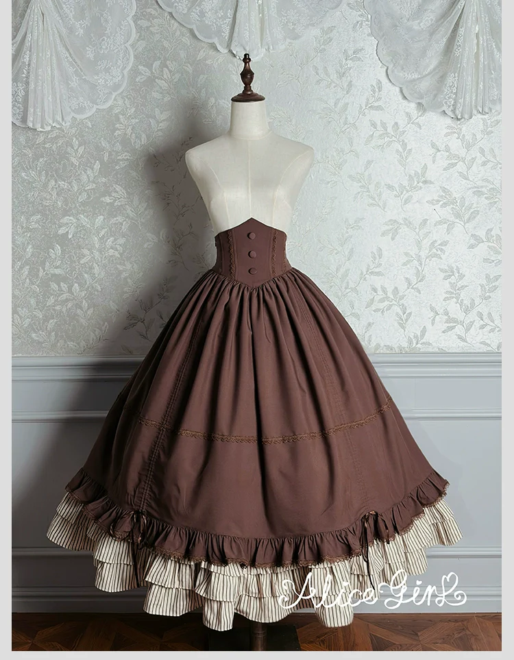Alice Girl - Duke of Victoria - Classic Lolita SK & Overskirt Set - Image 29