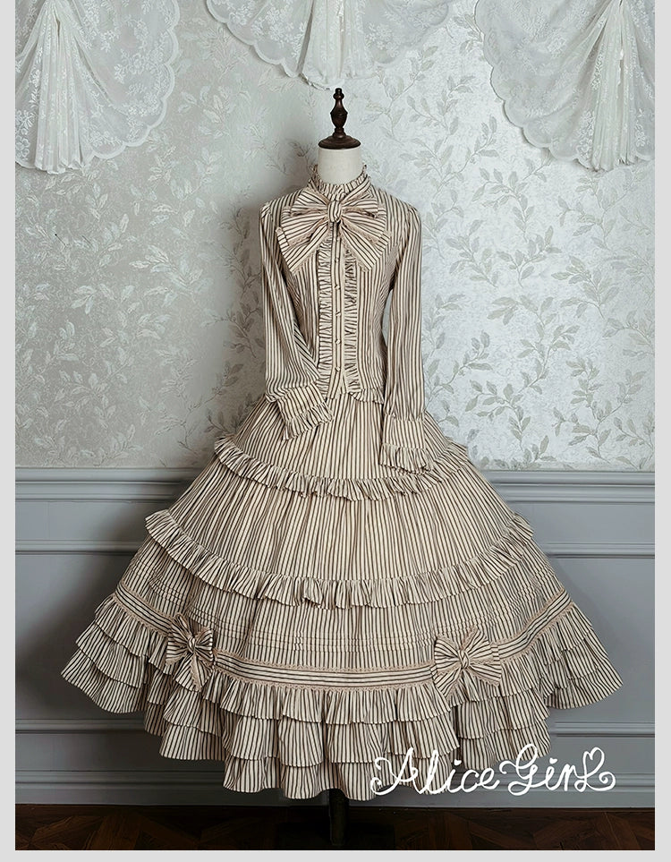 Alice Girl - Duke of Victoria - Classic Lolita SK & Overskirt Set - Image 36