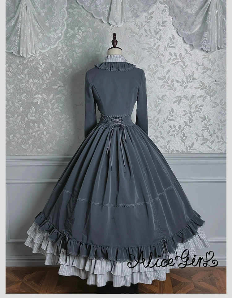 Alice Girl - Duke of Victoria - Classic Lolita SK & Overskirt Set - Image 43